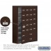 Salsbury Cell Phone Storage Locker - with Front Access Panel - 7 Door High Unit (8 Inch Deep Compartments) - 20 A Doors (19 usable) and 4 B Doors - Bronze - Surface Mounted - Master Keyed Locks